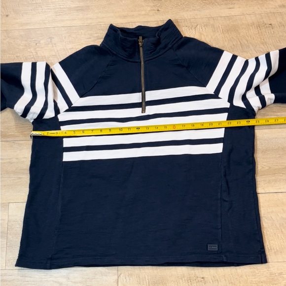 L.L. Bean Women’s Peaks Island Cotton 1/4 Zip Pullover Size 2X - Picture 7 of 9